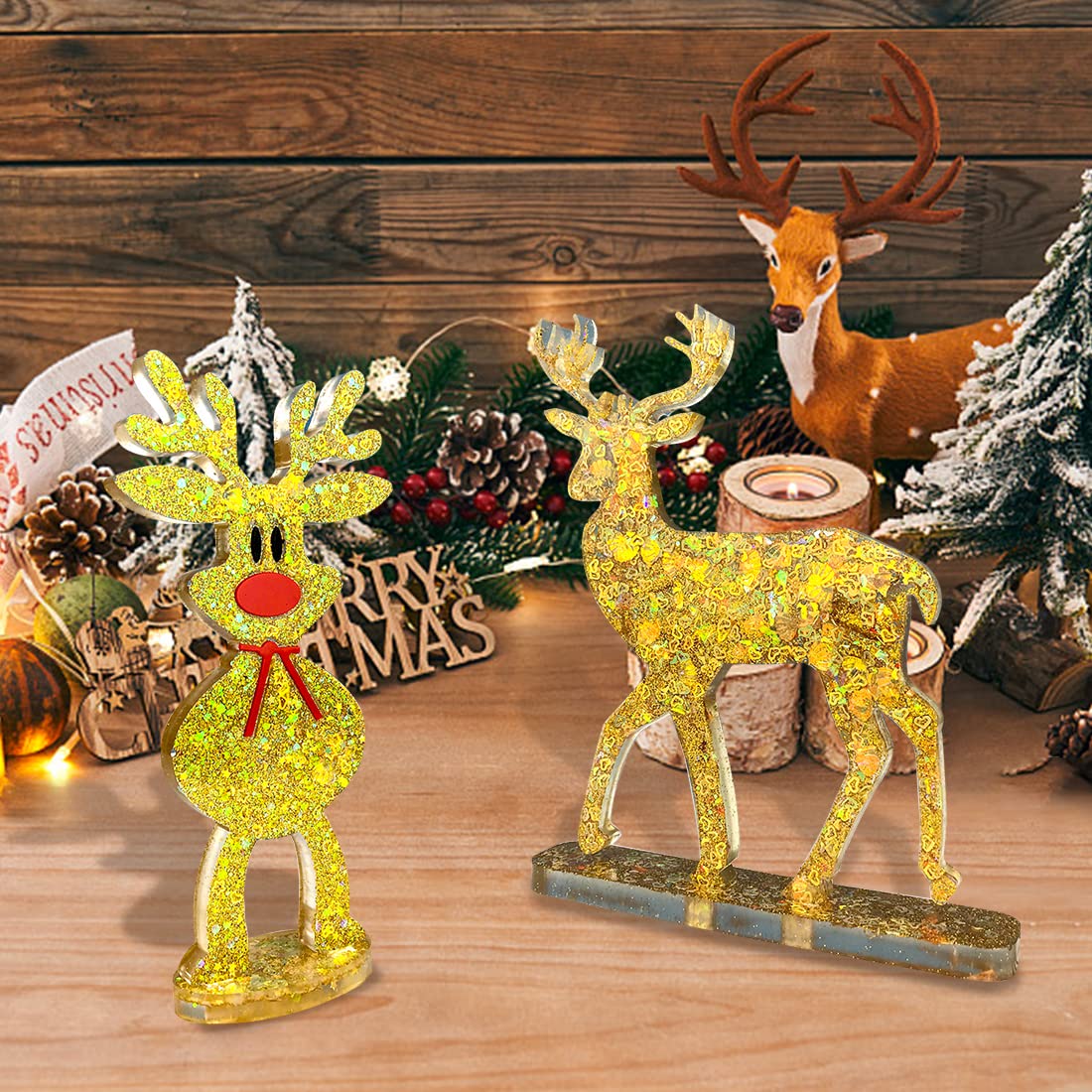 トナカイキャンドルスタンド 2ヶセット ヘラジカ クリスマス 【公式通販】